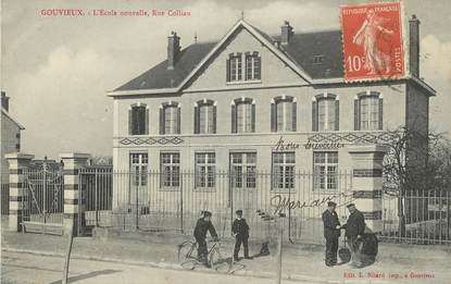 / CPA FRANCE 60 "Gouvieux, l'école nouvelle, rue Colliau"
