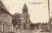 60 Oise / CPA FRANCE 60 "Gournay sur Aronde, rue de Paris, l'église"