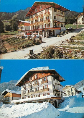 / CPSM FRANCE 74 "La Clusaz, Hôtel restaurant Beau Site"