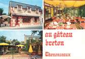 37 Indre Et Loire / CPSM FRANCE 37 "Chenonceaux, restaurant au Gâteau Breton"