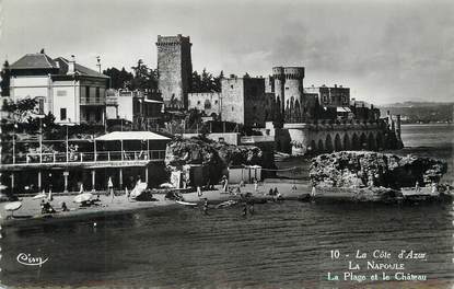 / CPSM FRANCE 06 "La Napoule, la plage et le château"