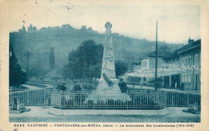 / CPA FRANCE 38 "Pontcharra sur Bréda, le monument des combattants"