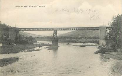 CPA FRANCE 30 "Alès, pont de Tamaris"