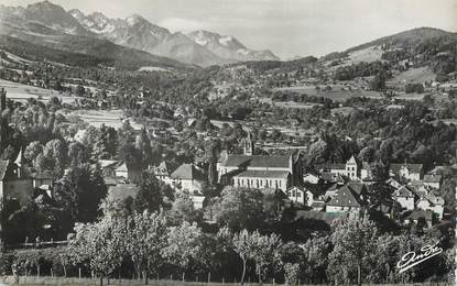 / CPSM FRANCE 38 "Theys, vue générale et Belledonne"