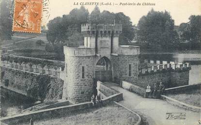 CPA FRANCE 71 "La Clayette, Pont Levis du Chateau"