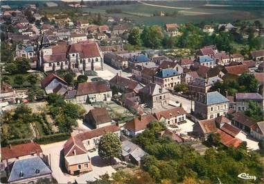 / CPSM FRANCE 10 "Auxon, vue aérienne sur le centre"