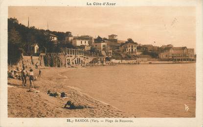 CPA FRANCE 83 "Bandol sur Mer, la plage de Renecros