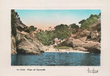 / CPSM FRANCE 13 "La Ciotat, plage de Figuerolle"