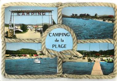 / CPSM FRANCE 83 "Grimaud, camping de la plage"