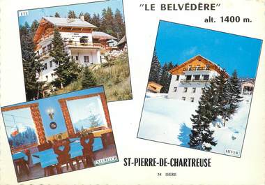 / CPSM FRANCE 38 "Saint Pierre de Chartreuse, hôtel restaurant Le Belvedère"