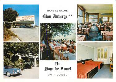 / CPSM FRANCE 34 "Pont de Lunel, mon auberge"