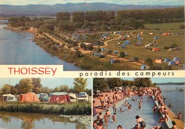/ CPSM FRANCE 01 "Thoissey" / CAMPING