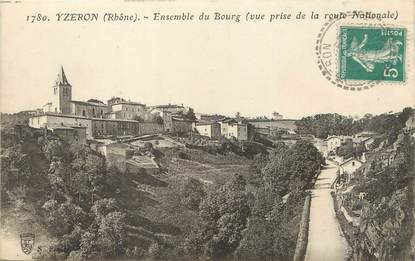 / CPA FRANCE 69 "Yzeron, ensemble du Bourg "
