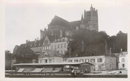 CPSM FRANCE 89 "Auxerre, la cathédrale et la préfecture"