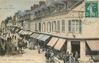 CPA FRANCE 76 "Fauville, la grande rue"