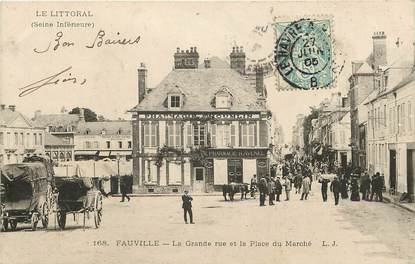 CPA FRANCE 76 "Fauville, la grande rue"