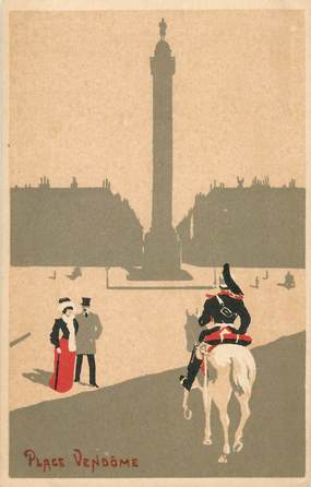 CPA PARIS / Illustrateur / La Place Vendôme