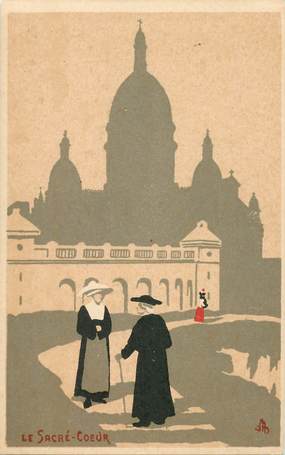 CPA PARIS / Illustrateur / Le Sacré Coeur