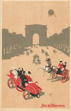 CPA PARIS / Illustrateur / Arc de Triomphe