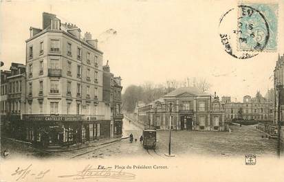 CPA FRANCE 76 "Eu, Place du Psdt Carnot"