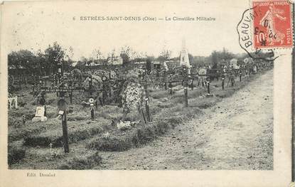 CPA FRANCE 60 "Estrées Saint Denis, le cimetière militaire"