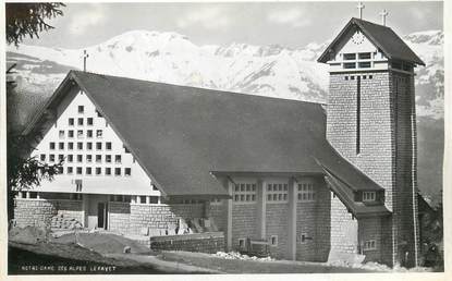 / CPSM FRANCE 74 "Le Fayet, Notre Dame des Alpes, église Paroissiale"