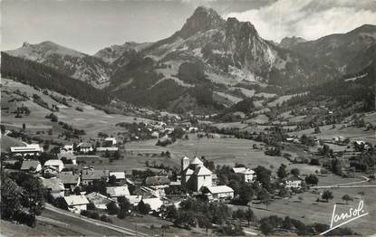 / CPSM FRANCE 74 "Bernex, vue générale et la dent d'Oche "