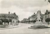 58 Nievre / CPSM FRANCE 58 "Lucenay les Aix, place du monument aux morts"