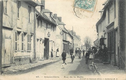 / CPA FRANCE 60 "Ansauvillers, rue de la halle"