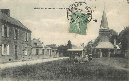 / CPA FRANCE 60 "Abancourt, place de l'église"