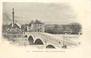 74 Haute Savoie / CPA FRANCE 74 "Bonneville, pont et colonne Ch Félix"