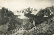 74 Haute Savoie / CPSM FRANCE 74 "Chamonix, la cabane du couvercle et le Mont Blanc"