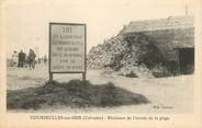 14 Calvado CPA FRANCE 14 "Courseulles sur Mer, Blockauss de l'entrée de la plage"