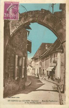 CPA FRANCE 73 "Saint Genix sur Guiers, rue du Faubourg"