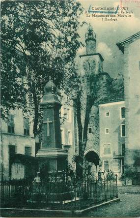 CPA FRANCE 04 "Castellane, le monument aux morts"