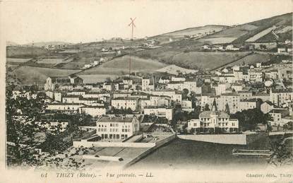 CPA FRANCE 69 "Thizy, vue générale"