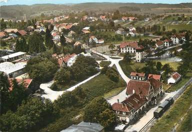 / CPSM FRANCE 68 "Pfetterhouse, vue générale aérienne"