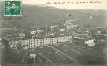 CPA FRANCE 69 "Beaujeu, Quartier de l'Hotel Dieu"