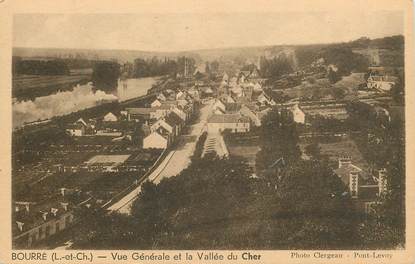 CPA FRANCE 41 "Bourré, vue générale et la vallée du Cher"