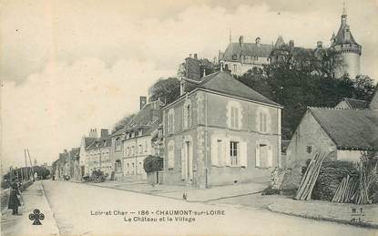 CPA FRANCE 41 "Chaumont sur Loire, le chateau et le village"