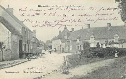 CPA FRANCE 41 "Binas, la rue de Beaugency"