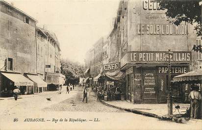 CPA FRANCE 13 "Aubagne, rue de la République"