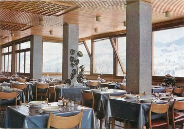 / CPSM FRANCE 74 "Megève, les chalets du Prariand, la salle à manger"