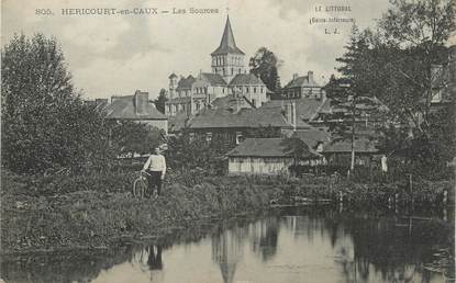 / CPA FRANCE 76 "Héricourt en Caux, les sources"