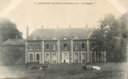 / CPSM FRANCE 76 "Criquetot sur Ouville, le château"