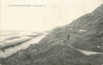 / CPA FRANCE 76 "Octeville sur Mer, les falaises"