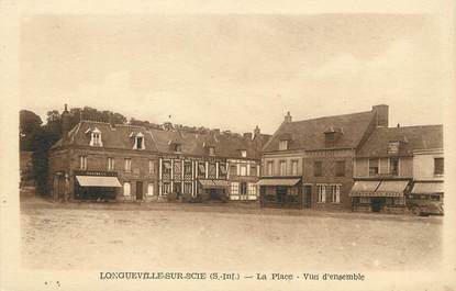 / CPA FRANCE 76 "Longueville sur Scie, la place"
