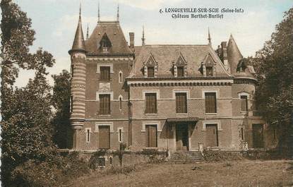 / CPA FRANCE 76 "Longueville sur Scie, château Berthet Burliet"