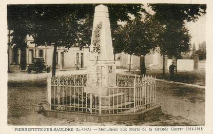 CPA FRANCE 41 "Pierrefitte sur Sauldre, monument aux morts"