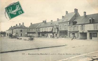 CPA FRANCE 41 "Ouzouer le Marché, la place du Marché   "